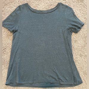 Loft Linen Blue Short Sleeve Tee